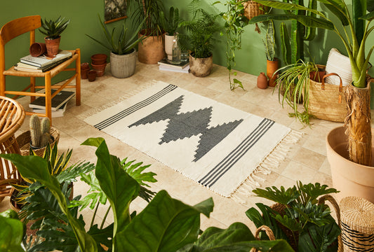 Eagle runner (natural cotton & black)