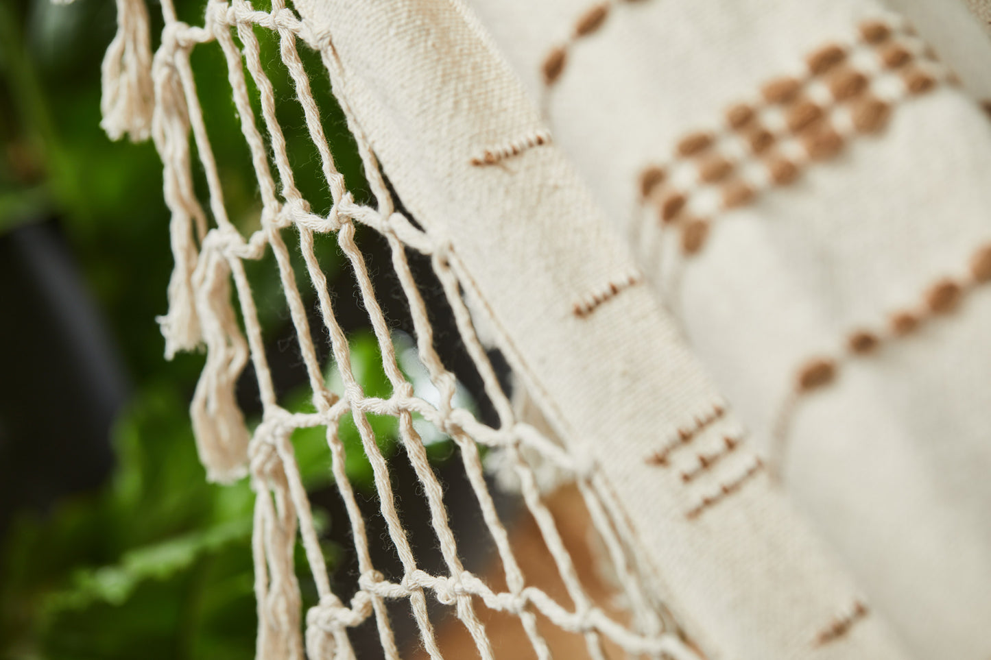 Brazilian woven cotton hammock (single)