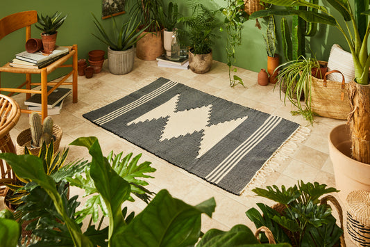 Eagle runner (black & natural cotton)